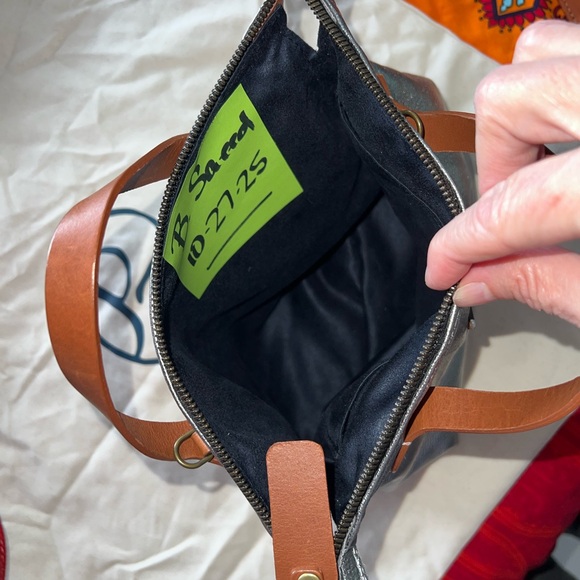 Parker Thatch stardust Silver STARDUST Metallic leather small Charlie - Picture 6 of 6